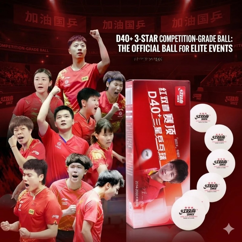 Table Tennis Olympics - كرات تنس الطاولة الأصلية DHS ذات