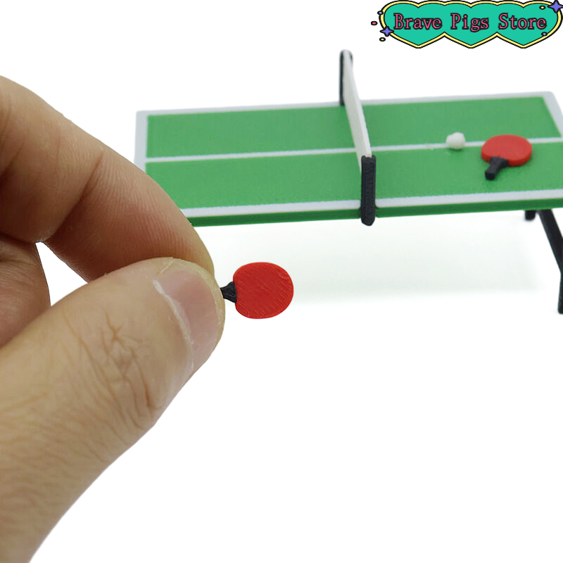 1:12 مضرب تنس طاولة مصغر نموذج - مراجعة Table Tennis Paddle Set وسعره