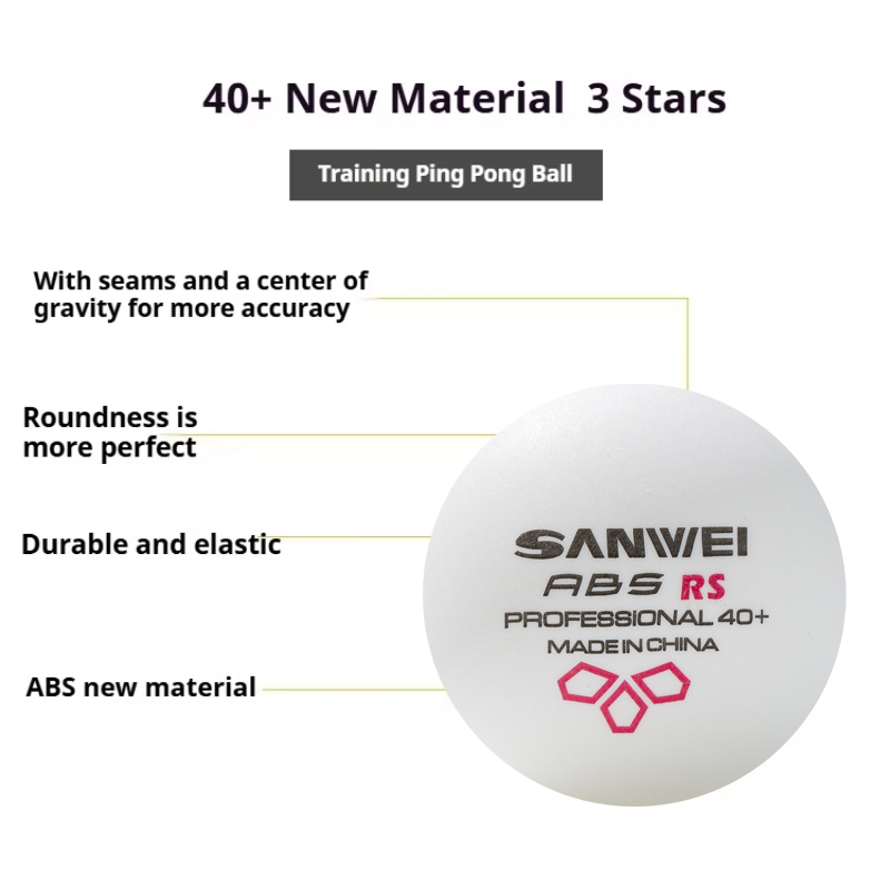 SANWEI RS40 + 3 نجوم كرات تنس  - مراجعة Table Tennis Olympics وسعره